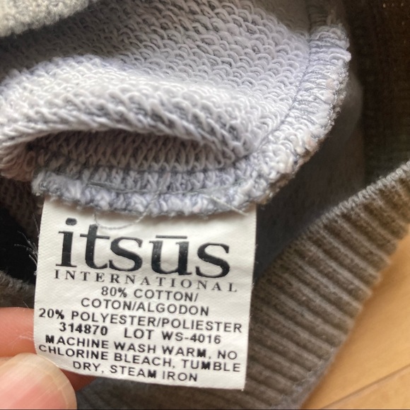 Sweatshirt Material Grey Tank Top Size Small - Picture 6 of 9